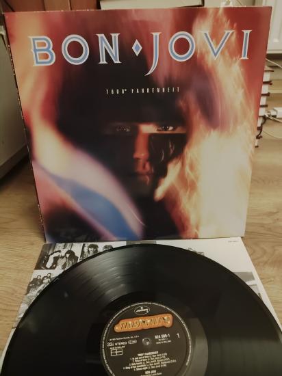 BON JOVI - 7800° Fahrenheit - 1985 USA Basım 33lük LP Plak