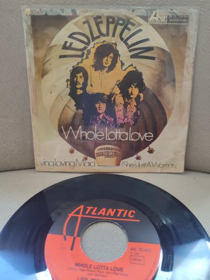 LED ZEPPELIN - Whole Lotta Love / living Loving Maid - 1969 Almanya Basım 45lik Plak