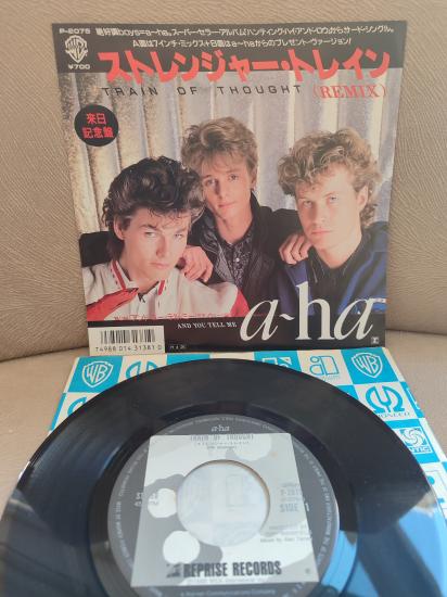 A-HA  - Train of Thought / And You Tell Me- Japonya 1986 Basım 45lik Plak