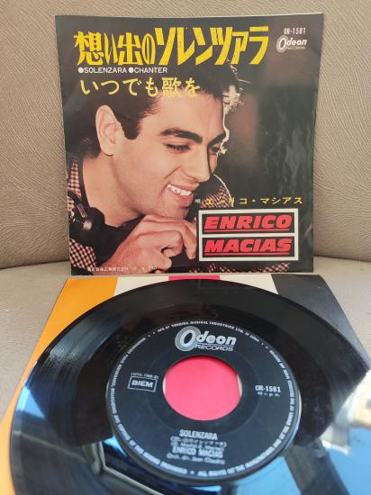 ENRICO MACIAS - Solenzara - Japonya 1966 Basım 45lik Plak