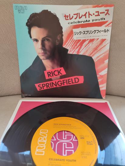 RICK SPRINGFIELD - Celebrate Youth  1984 Japonya Basım 45lik Plak