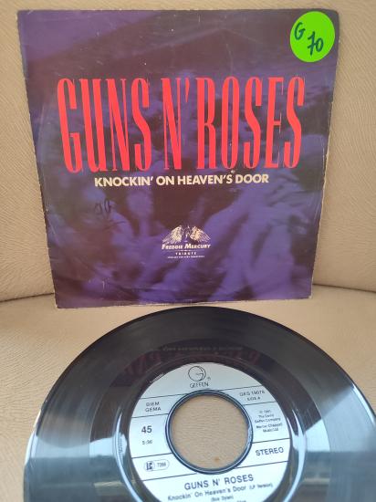 GUNS N’ ROSES - Knockin’ On Heaven’s Door - 1992 Almanya Basım 45 lik Plak