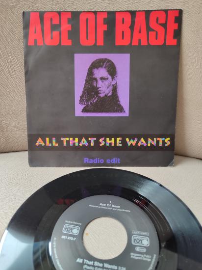 ACE OF BASE - All That She Wants  - 1992 Almanya Basım 45 lik Plak