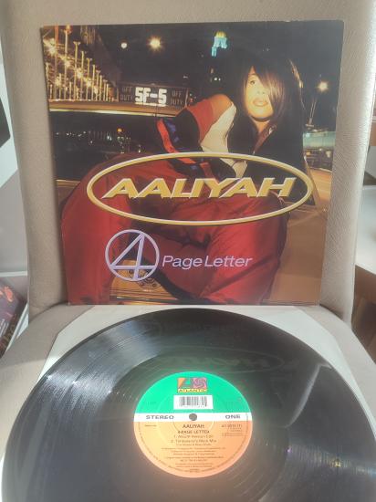 AALIYAH - 4 Page Letter - 1997 İngiltere Basım - 33 lük Maxi Single Plak