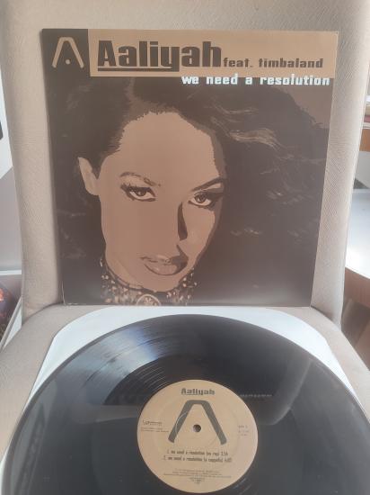 AALIYAH ft. TIMBALAND - We Need A Resolution 2001 USA  Basım - 33 lük Maxi Single Plak