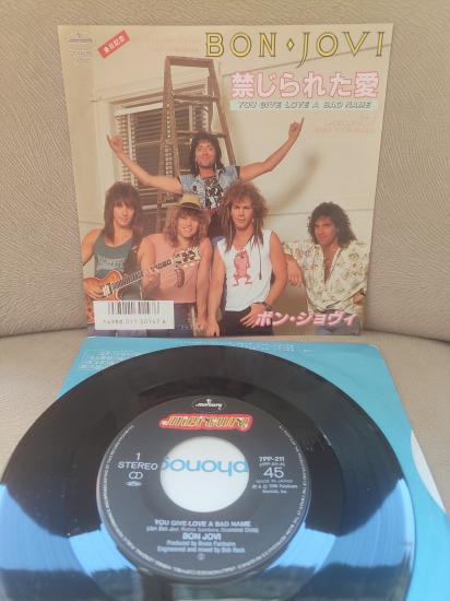 BON JOVI - You Give Love A Bad Name - 1986 Japonya Basım  45lik Plak 2.el