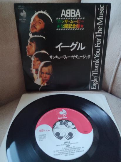 ABBA - Eagle / Thank You For The Music - 1978 Japonya Basım 45lik Plak