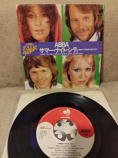 ABBA - Summer Night City - 1978 Japonya Basım 45lik Plak