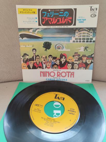 Federico Fellini’s AMARCORD - 1974 Japonya Basım Soundtrack  45lik Plak