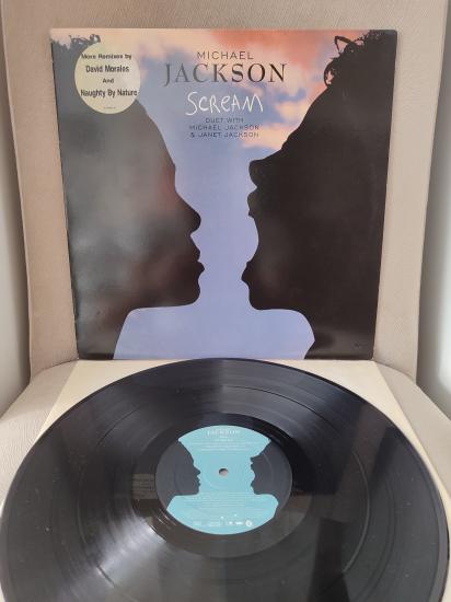 MICHAEL JACKSON  & JANET JACKSON  - Scream - 1995 EU Basım  Maxi 45lik Plak