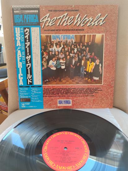 USA FOR AFRICA - WE ARE THE WORLD - 1975 Japonya Basım LP Plak Albüm - Obi’li