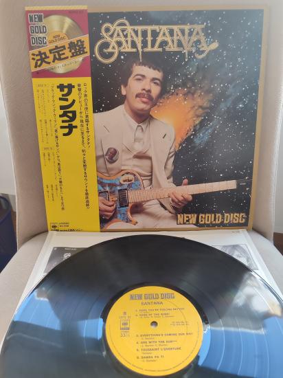 SANTANA  - New Gold Disc - 1975 Japonya Basım LP Plak Albüm - Obi’li