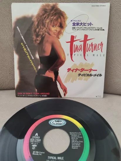 TINA TURNER - Typical Male  1986 Japonya Basım 45lik Plak