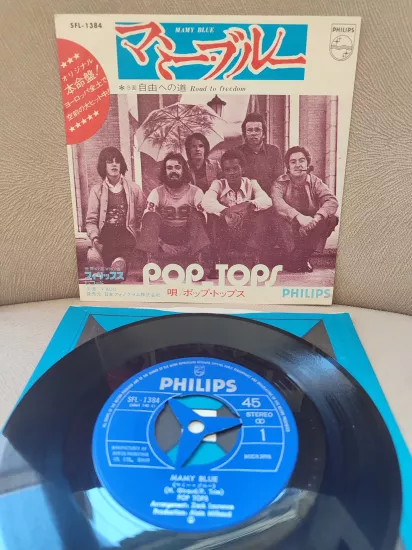 POP TOPS - Mamy Blue  - 1971 Japonya Basım 45lik Plak