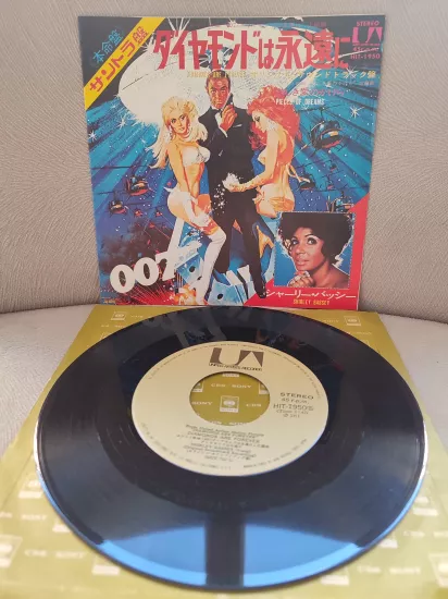 007 JAMES BOND  - Diamonds are Forever  Japonya 1971 Basım 45’lik Plak