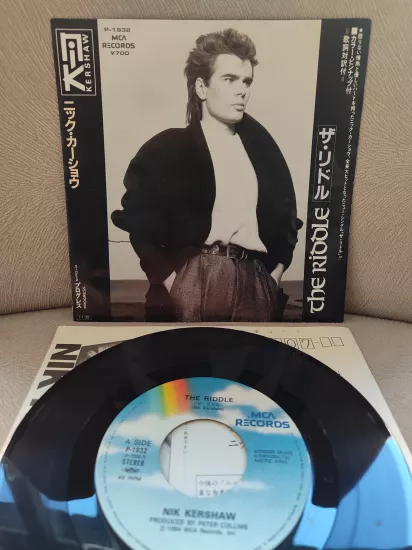 NIK KERSHAW - The Riddle Japonya 1984 Basım 45’lik Plak