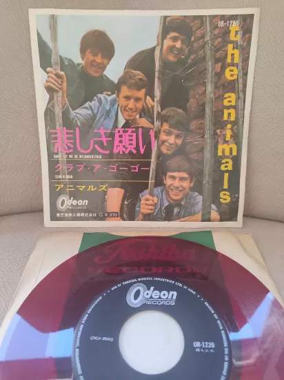 THE ANIMALS - Don’t Let Me Be Misunderstood  Japonya 1965 Basım 45’lik Plak - Kırmızı Plak 2.EL