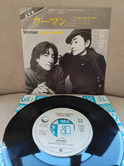JOHN LENNON - Woman 1981 Japonya Basım 45lik Plak