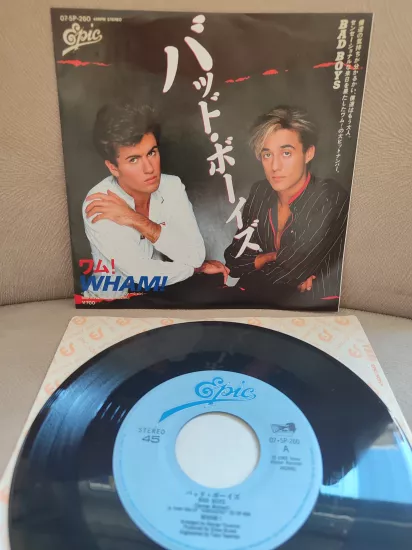 WHAM - Bad Boys  1983 Japonya Basım 45lik Plak 2.el
