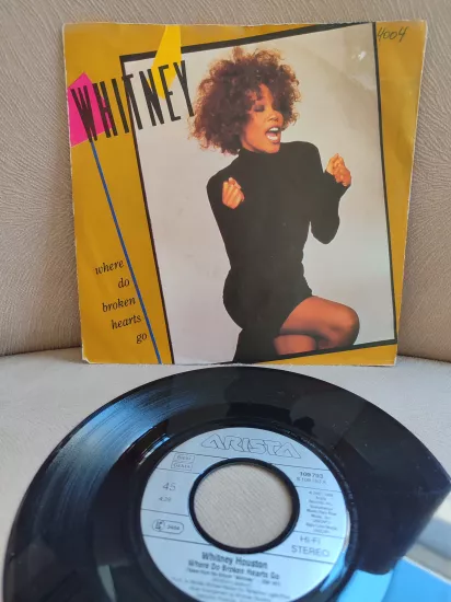 Whitney Houston - Where Do Broken Hearts Go - 1988 Almanya Basım 45 lik Plak