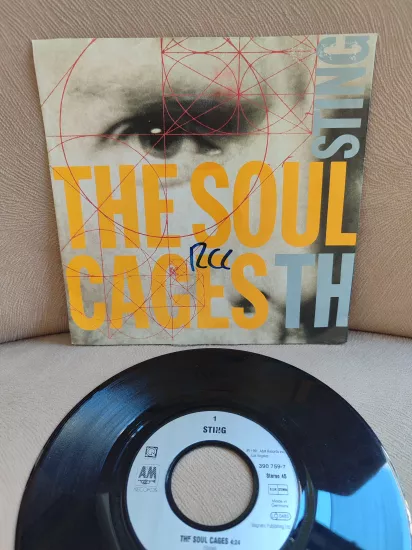 STING - Soul Cages / Walking in Your Footsteps 1991 Almanya Basım 45 lik Plak