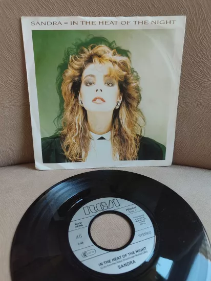 SANDRA - In The Heat of The Night 1985 Hollanda Basım 45lik Plak / RCA