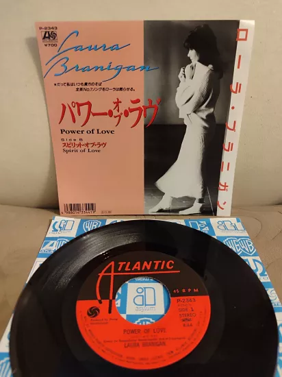LAURA BRANIGAN - Power of Love / Spirit of Love  1987 Japonya Basım 45lik Plak 2.el