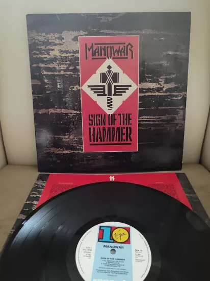 MANOWAR - Sign Of Hammer  - 1984 İngiltere Basım Albüm - LP Plak