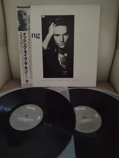 STING - ...Nothing Like The Sun - 1987 Japonya Basım LP Plak - Obi’li 2.EL