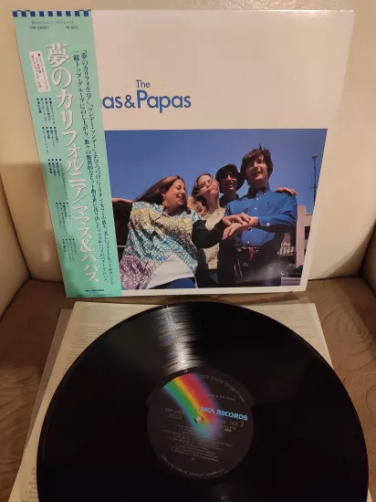 The Mamas & The Papas – The Best Of The Mamas & The Papas -1980 Japonya Basım - 33lük LP Plak Obili