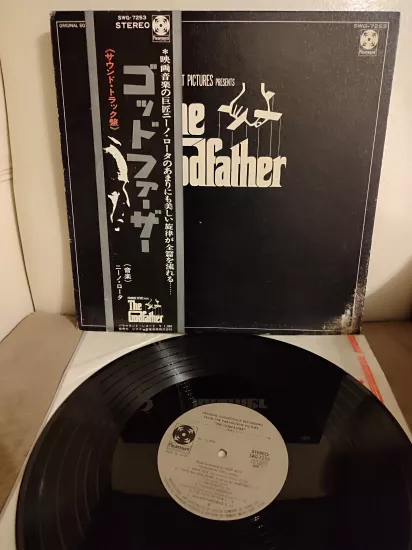 THE GODFATHER  (BABA FİLMİ)  - 1972 Nadir Japonya Basım Soundtrack Albüm Plak - Obi’li 2.EL