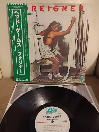 FOREIGNER - Head Games - 1979 Japonya  Basım LP Plak- Obi’li 2.EL