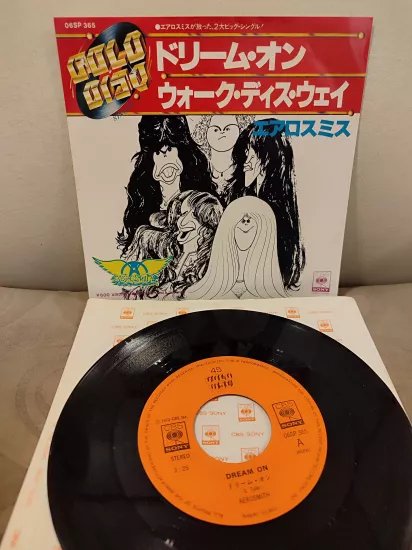 AEROSMITH  -  Dream On / Walk This Way  - Nadir 1977 Japonya Basım  45’lik Plak 2.el