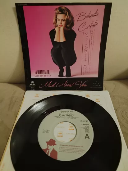 BELINDA CARLISLE - Mad About You - Nadir  1986 Japonya Basım 45lik  Plak 2.el