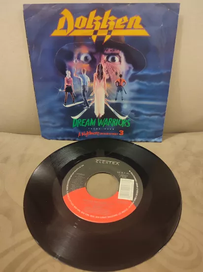 DOKKEN - Dream Warriors / Theme From A Nightmare on Elm Street  1987 USA Basım 45lik Plak 2.EL