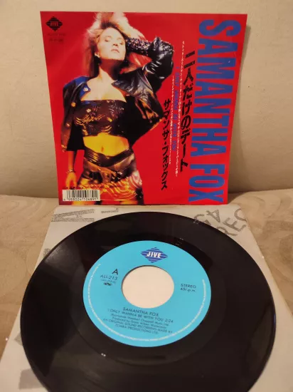 SAMANTHA FOX - I Only Wanna Be With You - 1988 Japonya Basım 45lik  Plak 2.el