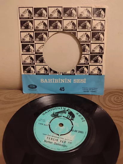 Nurhan Damcıoğlu - Yangın Var / Ufacıksın -1971 Türkiye Basım 45 lik Plak 2.EL