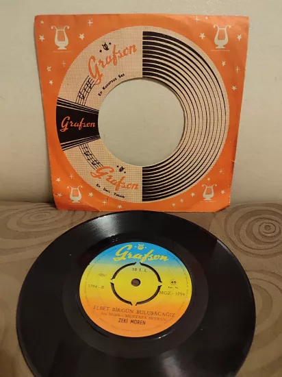 ZEKİ MÜREN - Elbet Bir Gün Buluşacağız - 1972 Türkiye Basım 45 lik Plak 2.EL
