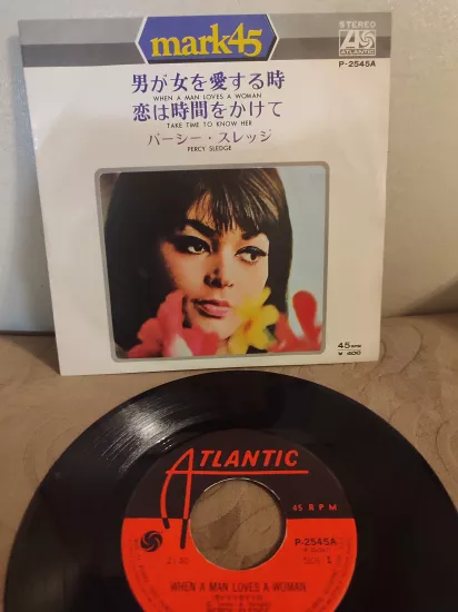 Percy Sledge ‎- When A Man Loves A Woman - 1973 Japonya Basım 45lik Plak 2.EL