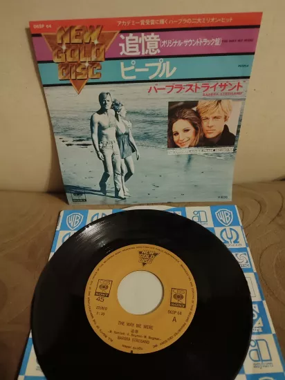 BARBRA STREISAND - The Way We Were  / People  1976 Japonya Basım 45lik Plak 2.el