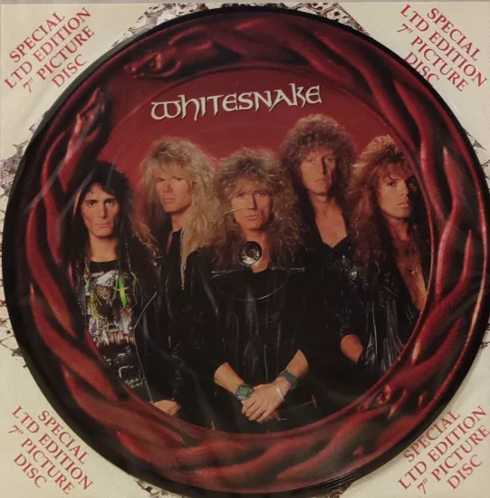 WHITESNAKE The Deeper Love /Judgement Day 1990 İngiliz Basım 7’’ Picture Disc Plak Limited Edition