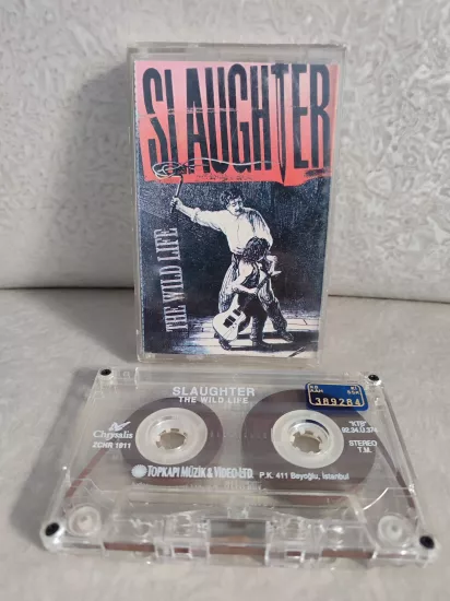 Slaughter ‎- The Wild Life - 1992 Türkiye  Basım Kaset 2.el