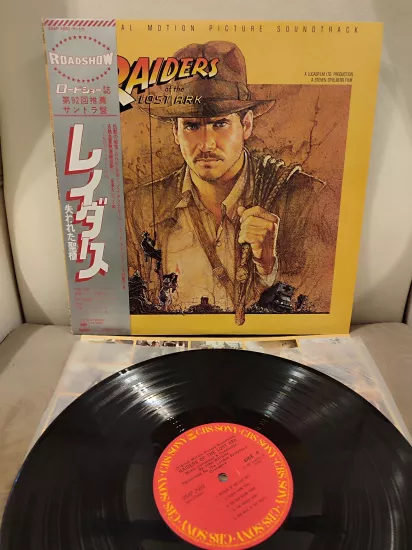 RAIDERS OF THE  LOST ARK - Kutsal Hazine Avcıları - 1981 Japonya Basım LP Plak - Obi’li 2.el