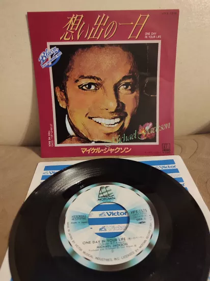 MICHAEL JACKSON - One Day In Your Life / Take Me Back - Nadir  Japonya 1981 Basım 45lik Plak 2.el