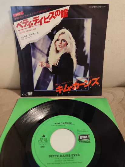 Kim Carnes - Bette Davis Eyes -  Japonya 1981 Basım 45lik Plak 2.el