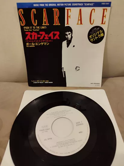 Scarface Theme ( Push It To The Limit ) - Soundtrack  Japonya 1984 Basım 45lik Plak 2.el