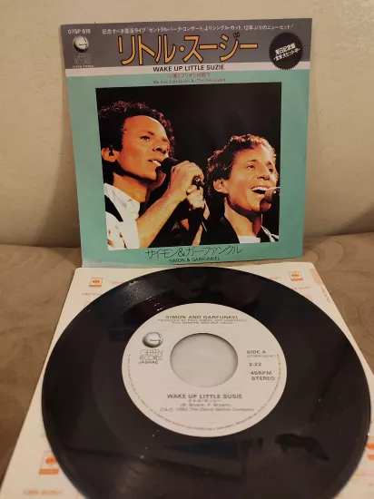 Simon and Garfunkel - Wake Up Little Suzie - Japonya 1982 Basım 45lik Plak 2.el