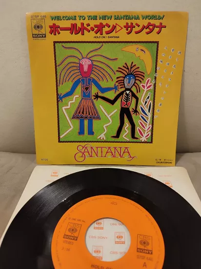 Santana - Hold On / Oxun - Japonya 1982 Basım 45lik Plak 2.el