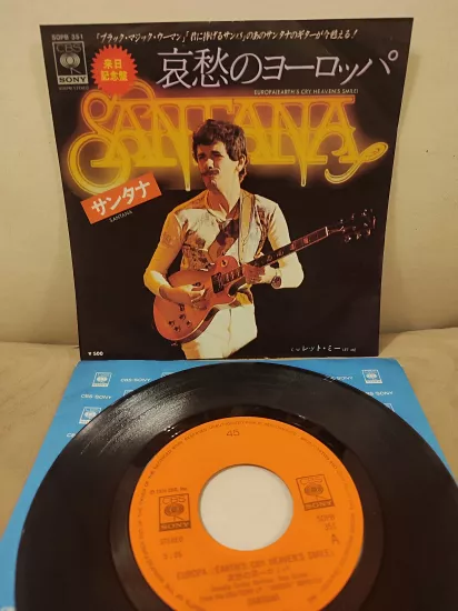 Santana - Europa (Earth’s Cry, Heaven’s Smile) / Let Me - 1976 Japonya Basım 45lik Plak 2.el