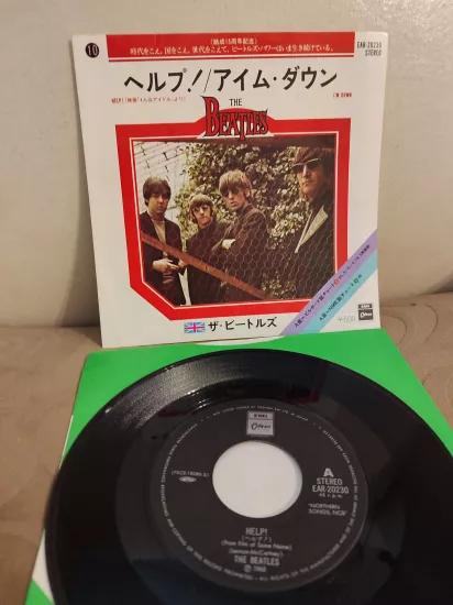 BEATLES - Help / I’m Down - 1977 Japonya Basım Nadir 45lik Plak 2.EL